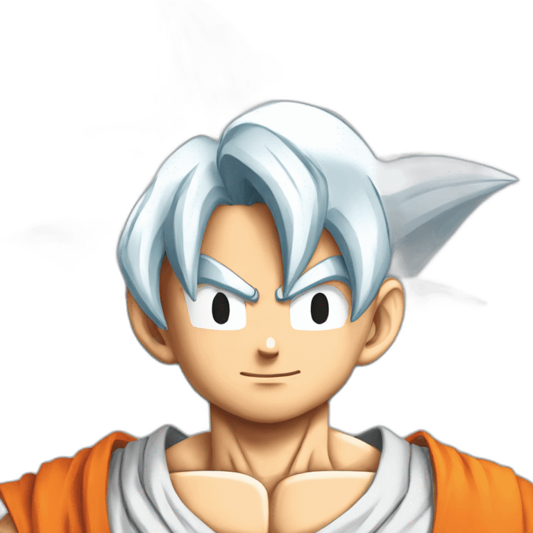 Goku pointed back view emoji