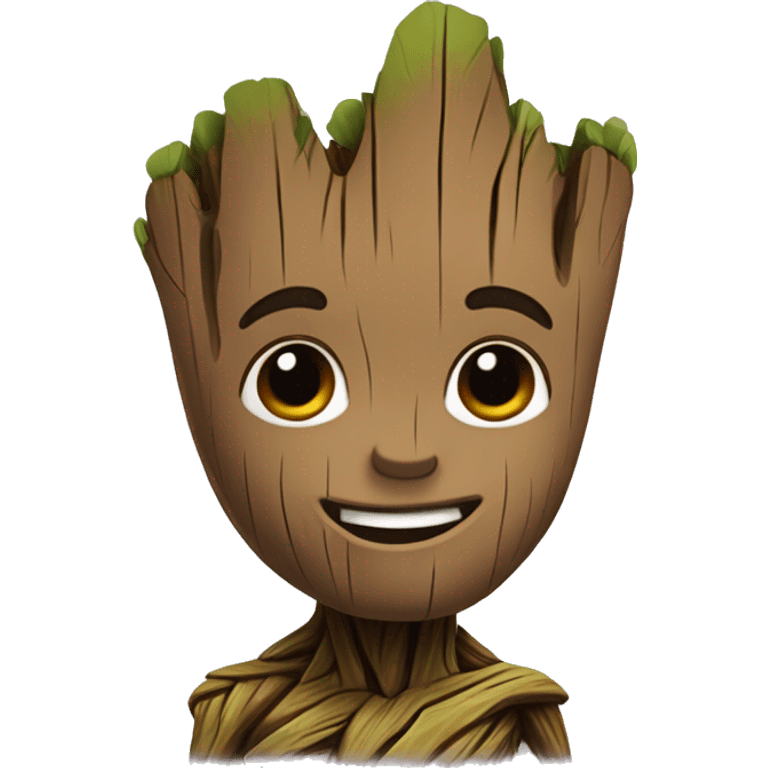 Groot fofo e chamativo emoji