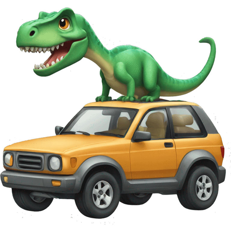 Car de dinosaurio emoji