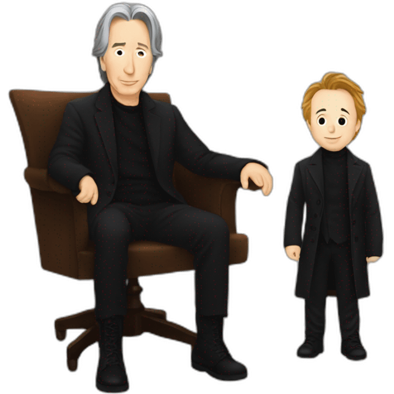 alan rickman with baby legs emoji