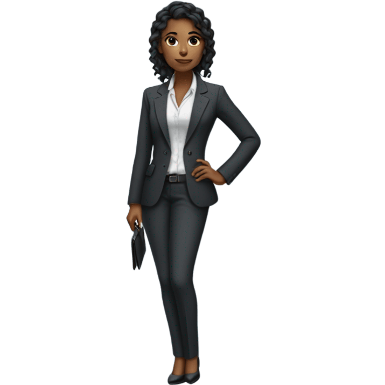 solo girl in formal attire emoji