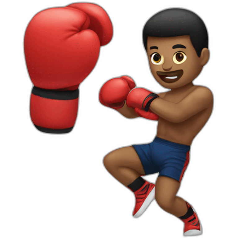 Kick boxing emoji