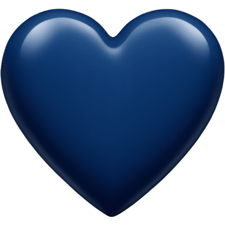 navy blue heart emoji