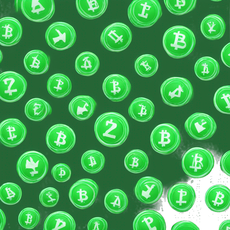 cryptocurrency green pump emoji