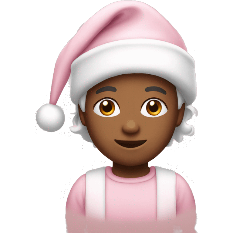 Light pink Christmas emoji