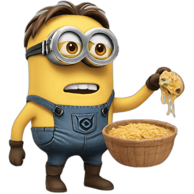 Minion hungry fun greek  emoji