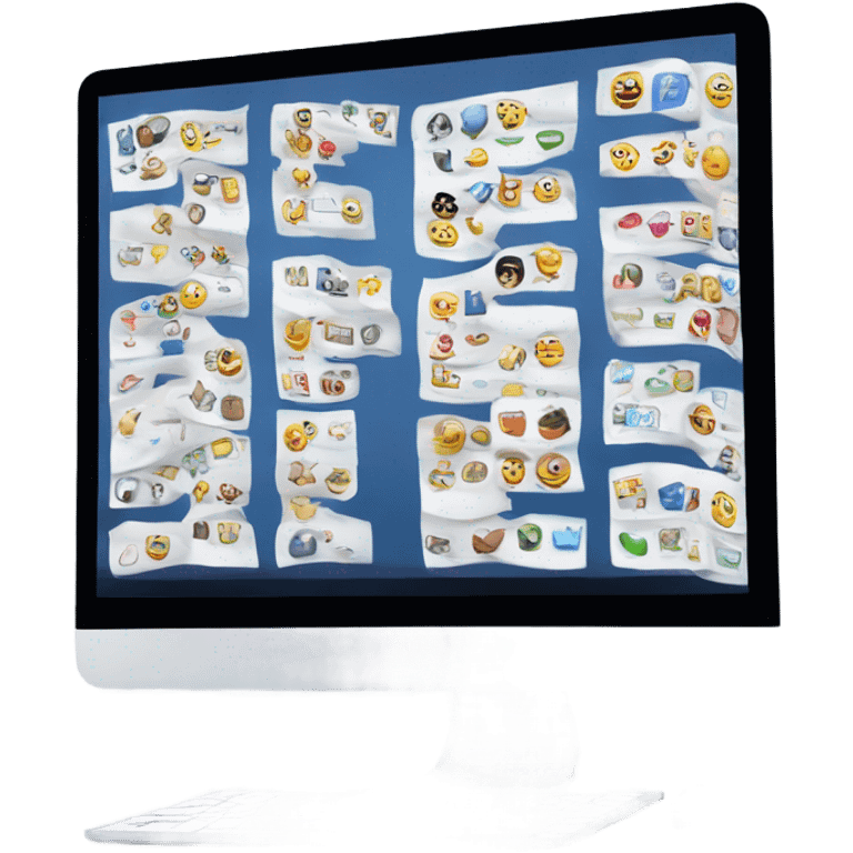 laptop with many tabs open  emoji