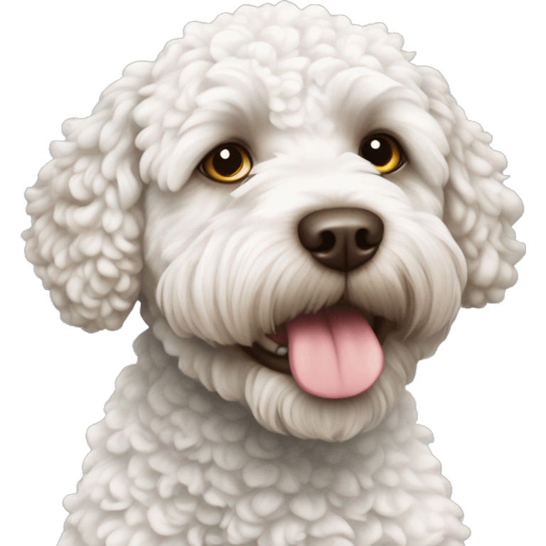 lagotto-romagnolo white emoji