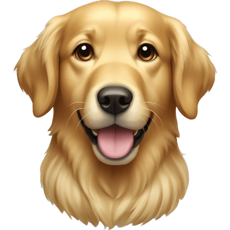 Golden retriever dog emoji