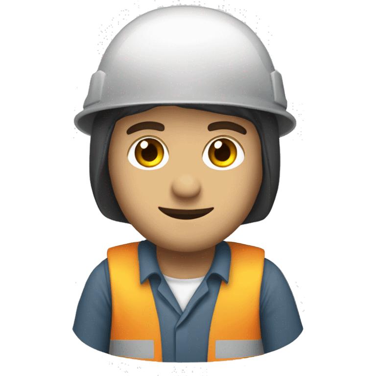 Ingeniero con casco blanco  emoji