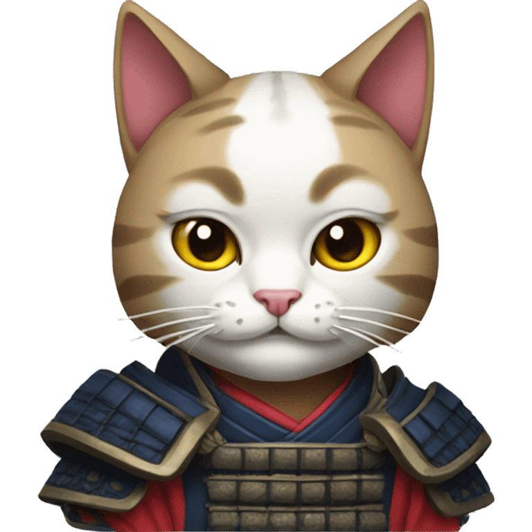 cat samurai emoji