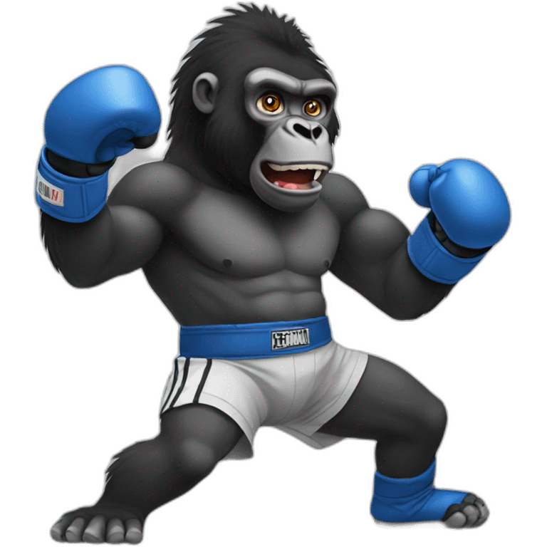 gorilla boxing emoji