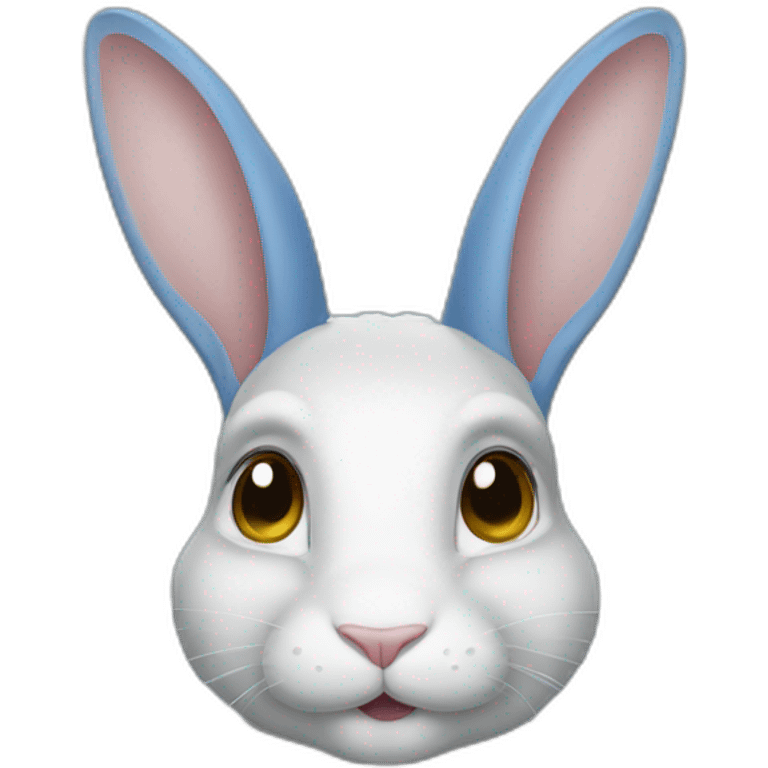 Lapin bleu emoji