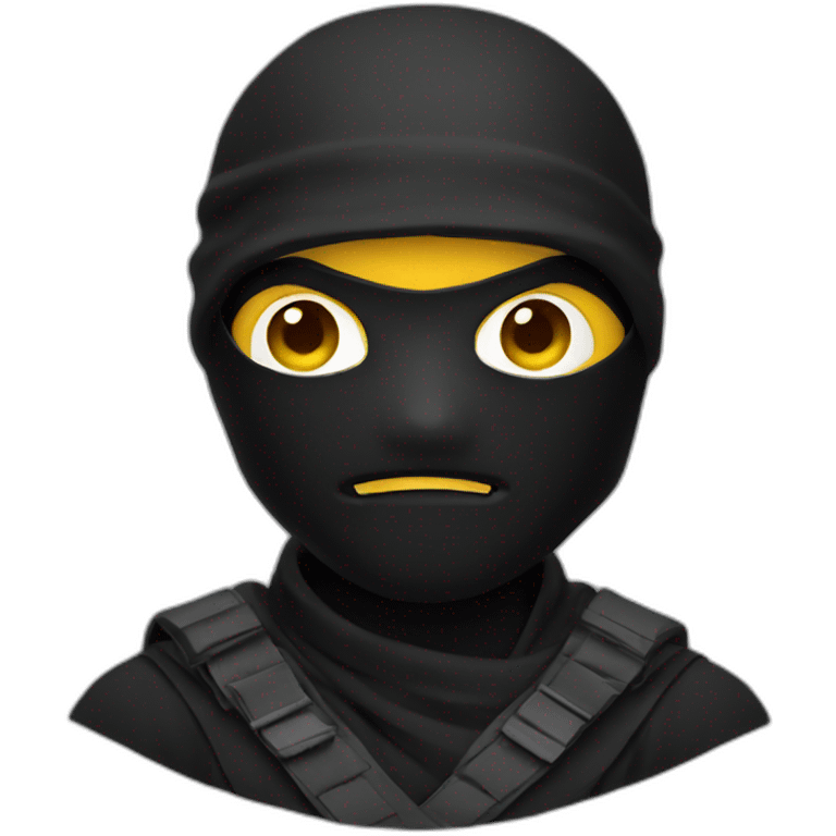 Ninja noir emoji