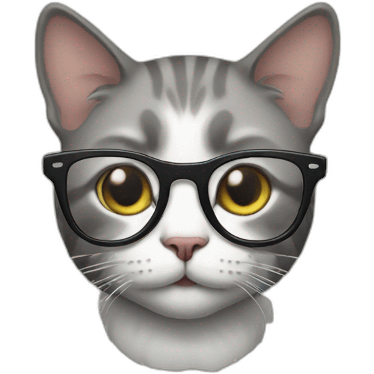 cat in glasses emoji