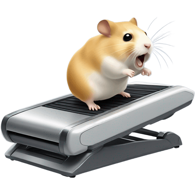 hamster runs on a treadmill emoji