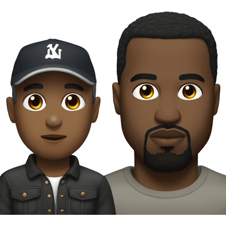 Kanye west and cristiano  emoji