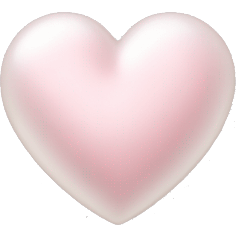 pearl light pink heart emoji