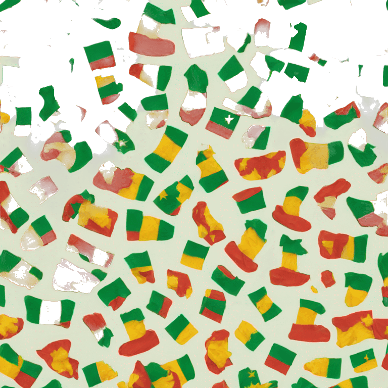 Cameroon shape with flag color within emoji