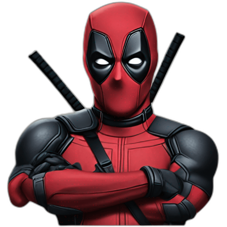 Deadpool no mask emoji