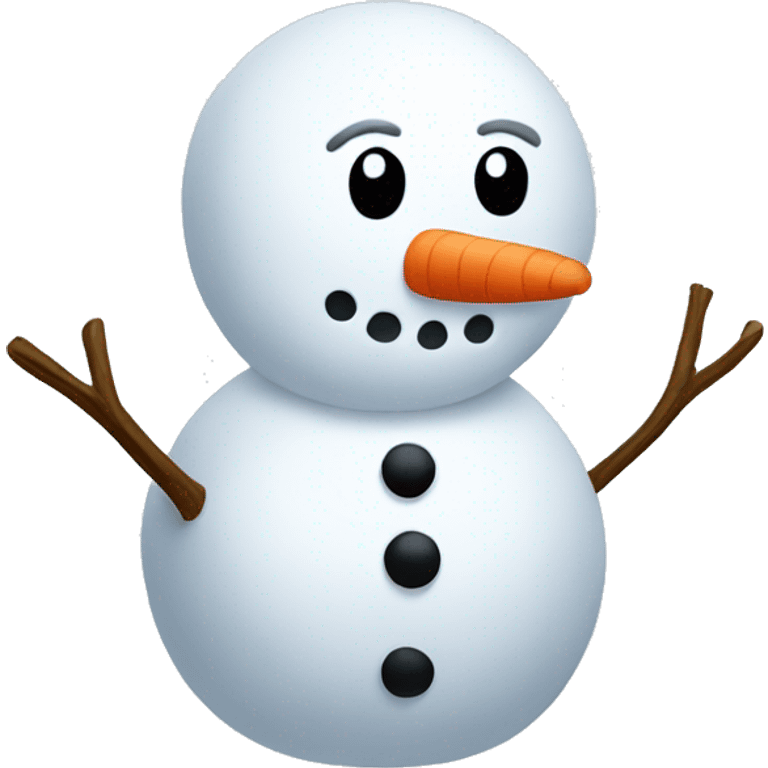 Simple snowman  emoji