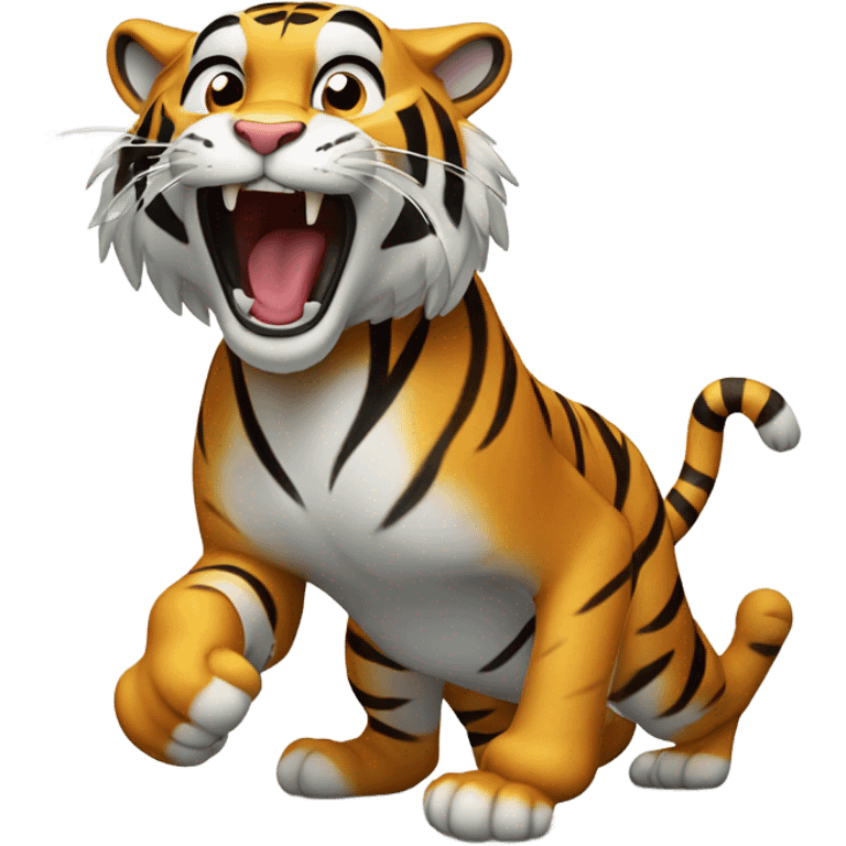 tiger celebrating emoji