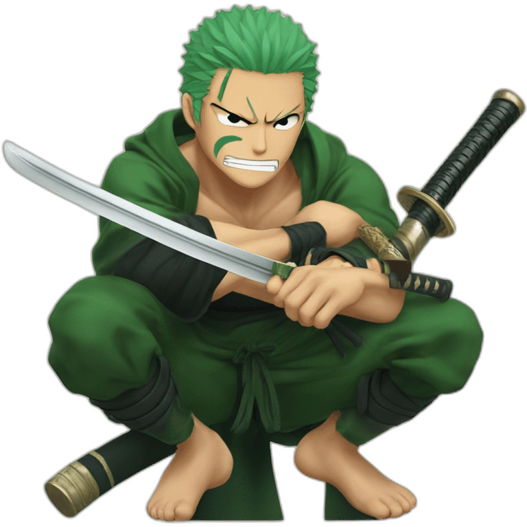 Roronoa zoro with katana emoji