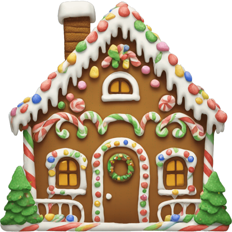 gingerbread house emoji