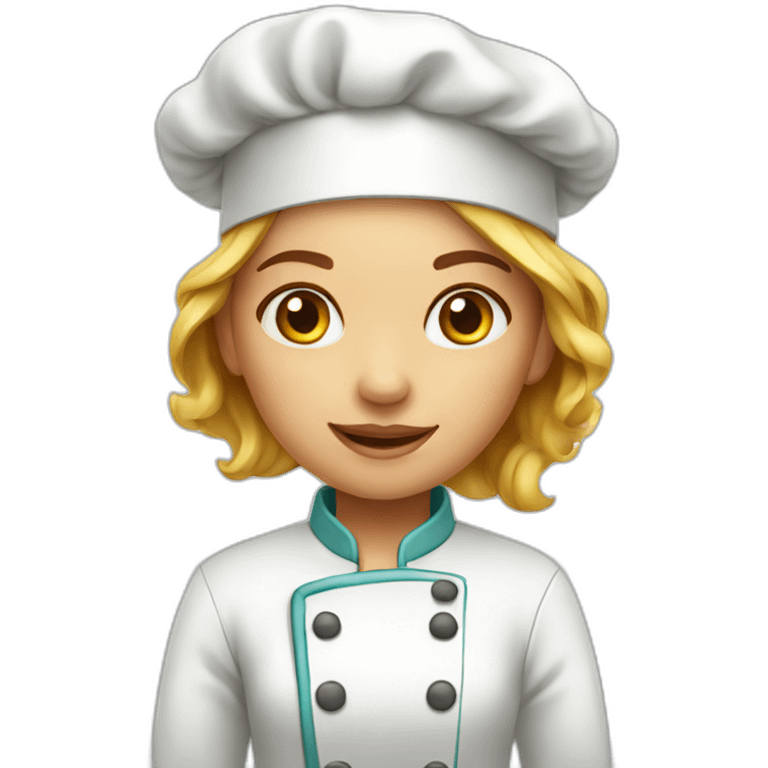 Little female chef emoji