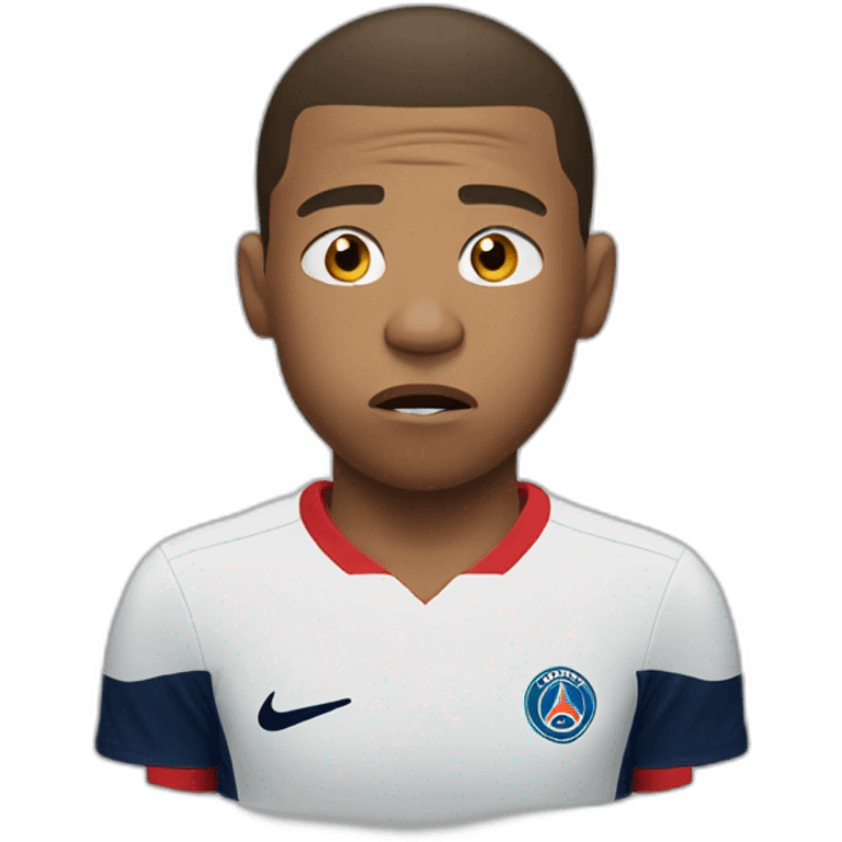 Mbappe scared emoji