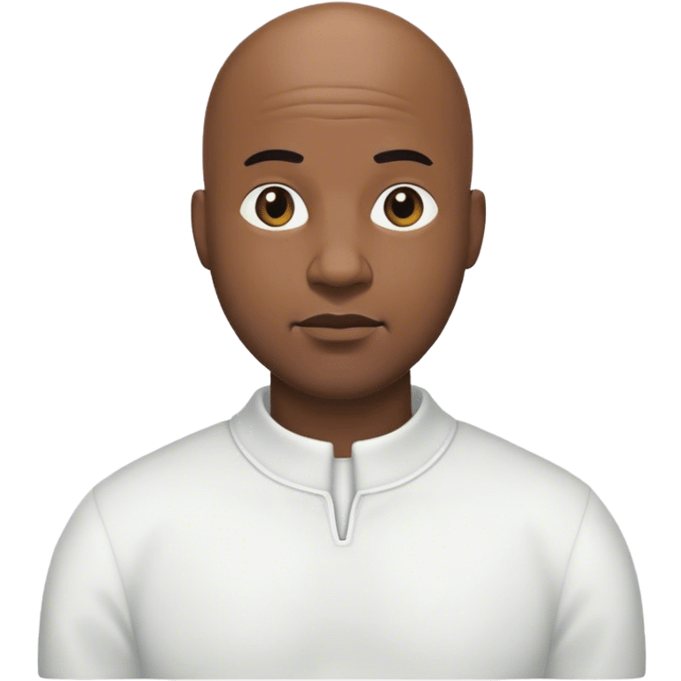 Bald black man emoji