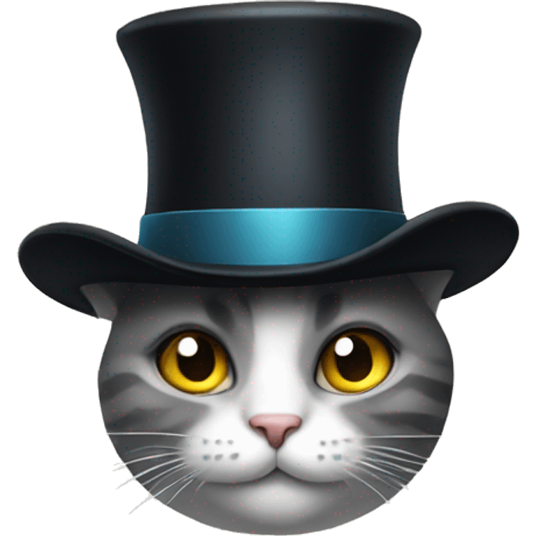 cat with top hat emoji