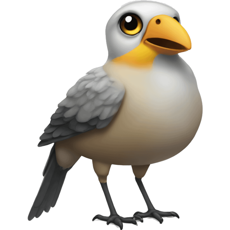 bird with @reached in the beak emoji