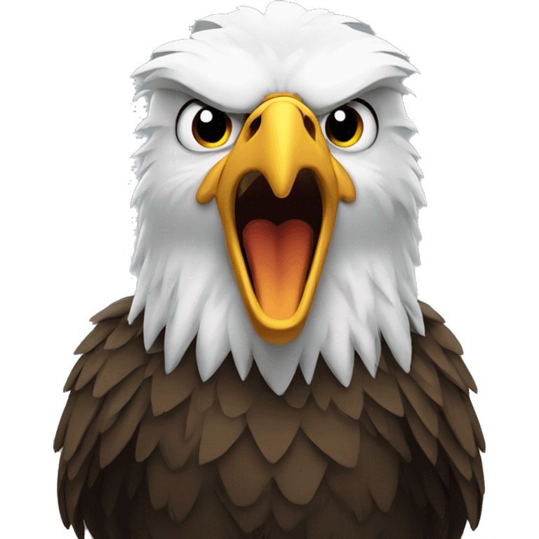 Angry eagle emoji