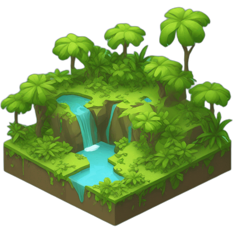 isometric-land-jungle-flat emoji