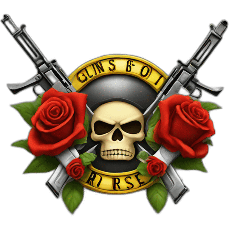 Logo of guns and roses emoji