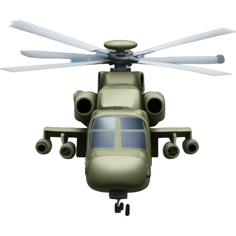 Military helicopter  emoji