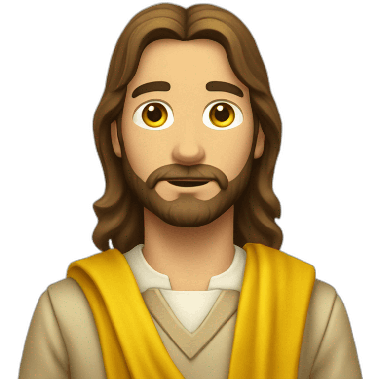 JESUS SCOUT CON PAÑUELO AMARILLO en el cuello emoji