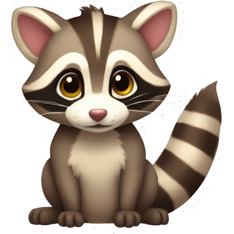 Racoon furret emoji