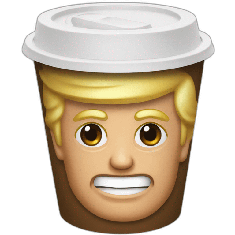 Trump coffe cup emoji