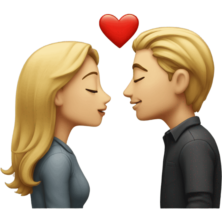 guy and girl kissing  emoji