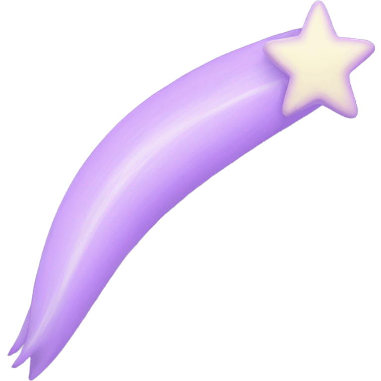 light purple shooting star, stars emoji