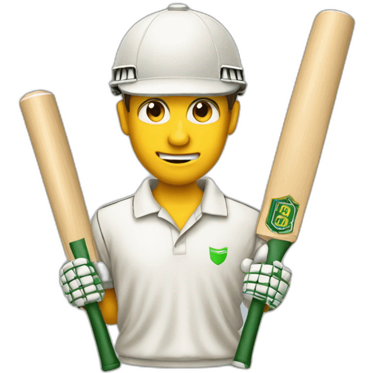 modern cricket set emoji