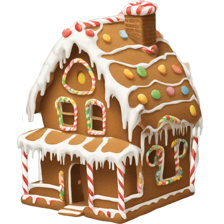 Gingerbread house emoji