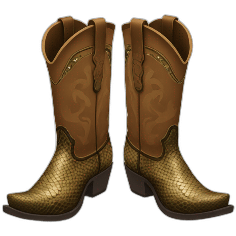 Python cowboy boots emoji