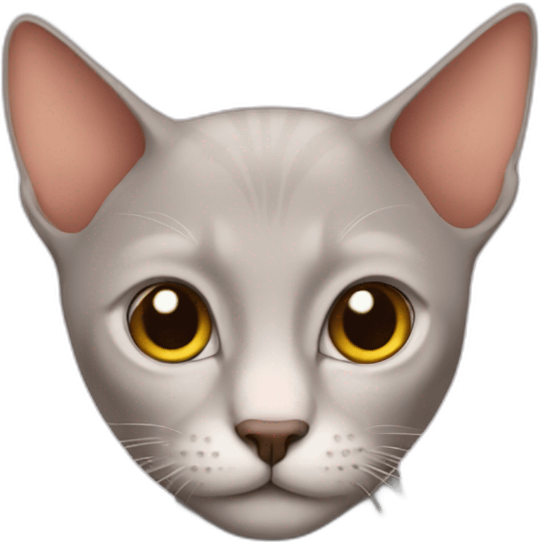 cat without hair emoji