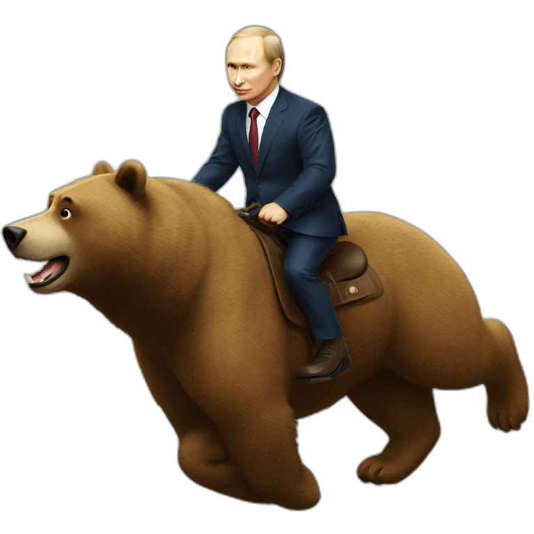 putin riding bear emoji