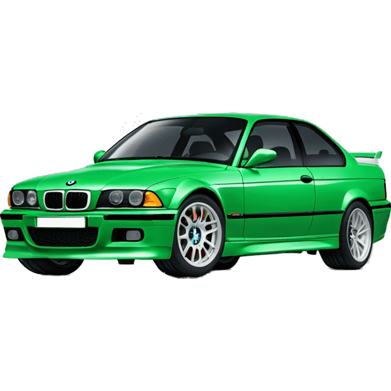 Green BMW e36 m3  emoji