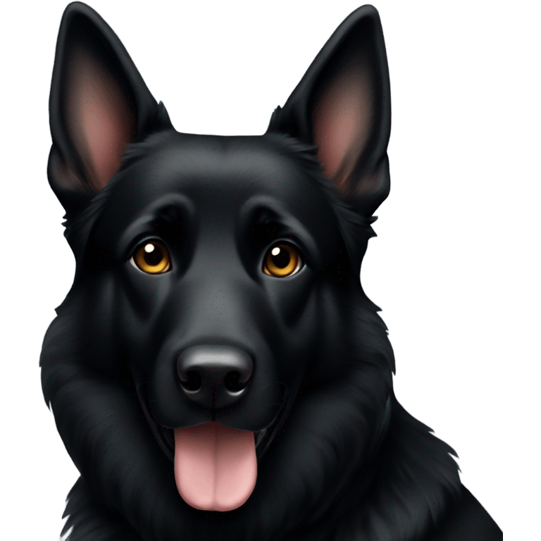 Black German Shepard  emoji