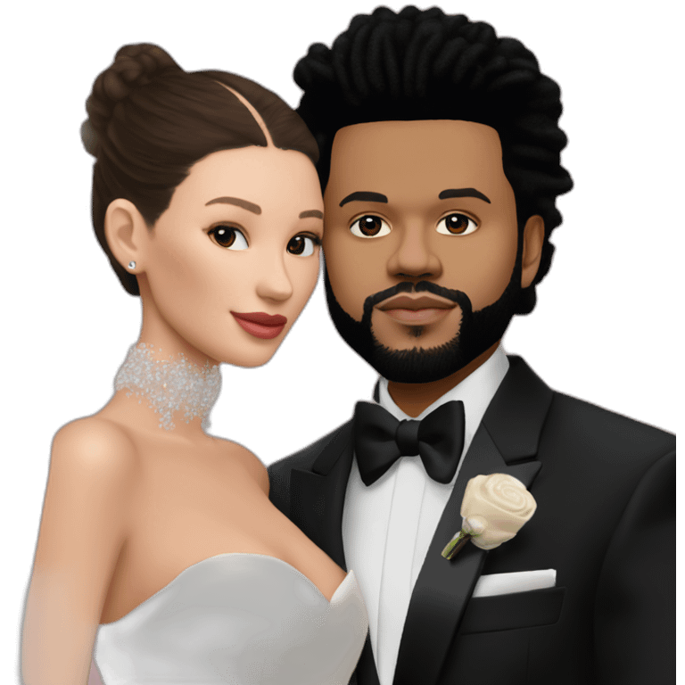 the weeknd marrying bella hadid emoji